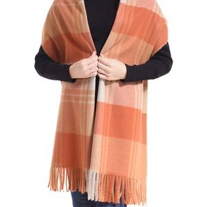 100% Cashmere Wool Tartan Pashmina Scarf